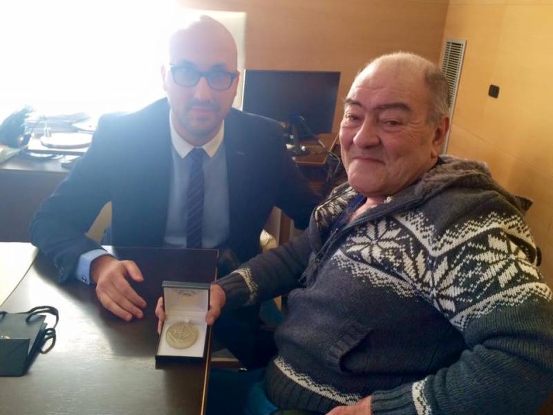 El Premi Allianz al Seny Esportiu 2016, Diego León, rebut per l’Alcalde de Lloret de Mar