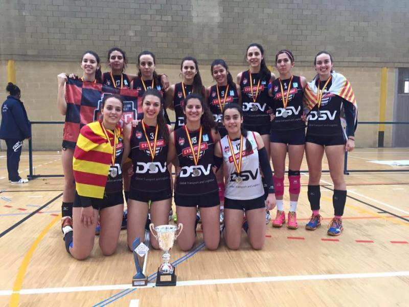 DSV CV Sant Cugat, retorna al podi Superlliga Junior després bronze 2013 amb un gran subcampionat