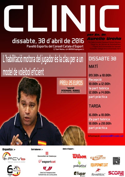 Clínic Aurelio Ureña, propera ponència sobre un model de voleibol eficient