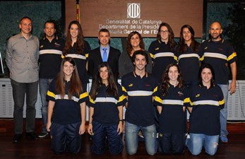 Recepció del Secretari General de l’Esport a les triomfants seleccions catalanes de Vòlei Platja