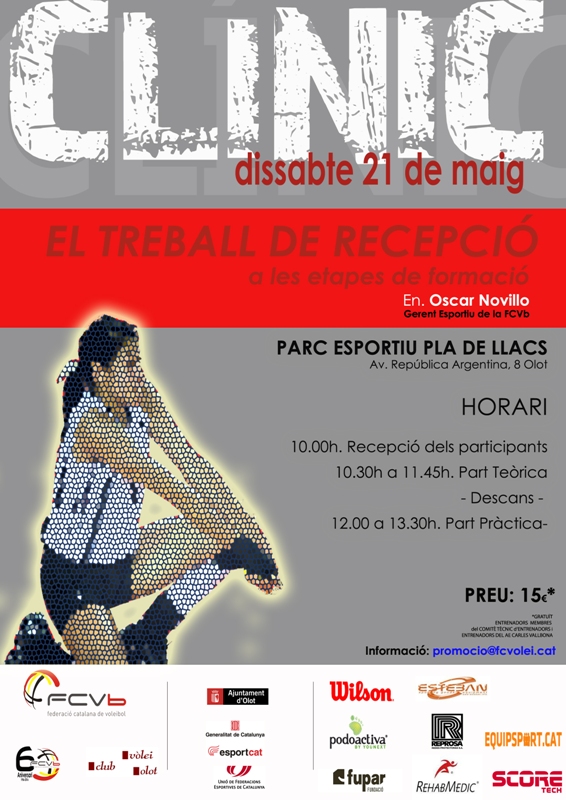 Oscar Novillo imparteix un clínic el proper dissabte 21 de maig a Olot