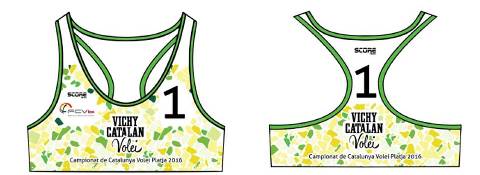 Ja a la venta la samarreta i top oficial del Vichy Catalan Volei Tour – Campionat de Catalunya