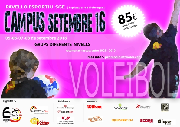 Nou Campus d’‘Inivòlei’ al mes de setembre