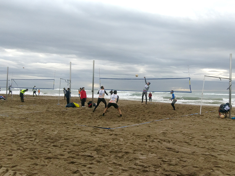 Segona prova de la Lliga d’hivern de Vòlei Platja disputada al Prat