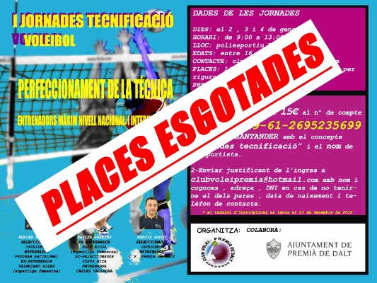Jornades de tecnificació a Premià de Dalt