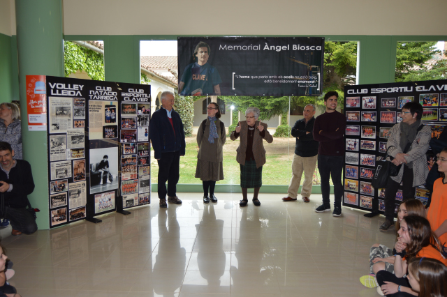 Homenatge a Àngel Biosca al Col·legi Claver
