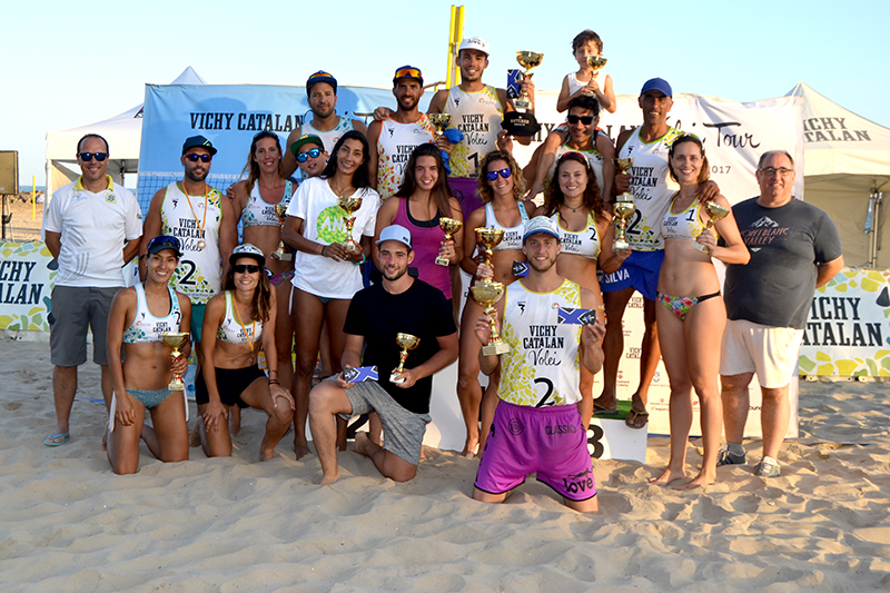 García/Galcerán i Naya/Mora nous guanyadors del Vichy Catalan Volei Tour