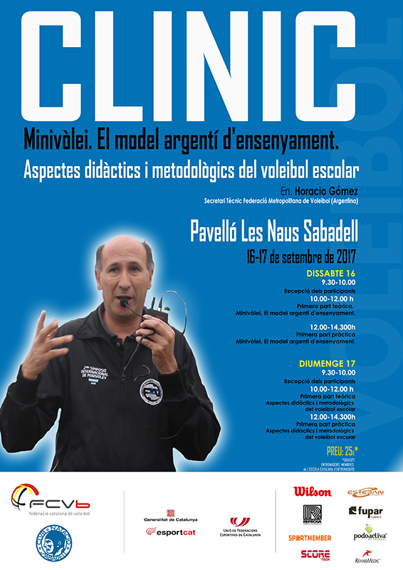 Primer clínic de la temporada sobre Minivòlei amb Horacio Gómez