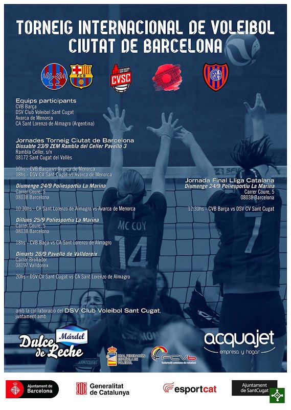 Final de Lliga Catalana Superlliga Femenina al Torneig Internacional de Voleibol Ciutat de Barcelona