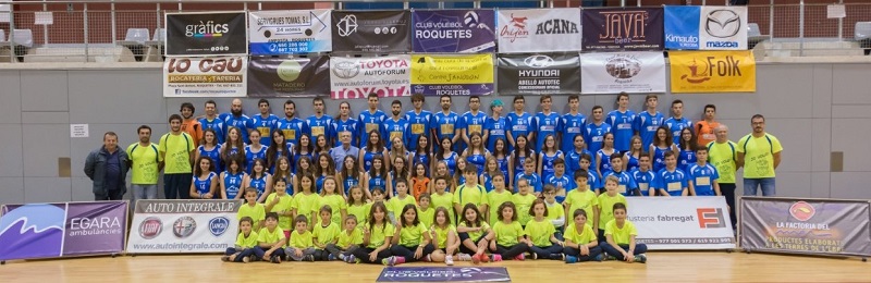 Presentació dels equips del CV Roquetes i la seva Escola de Vòlei