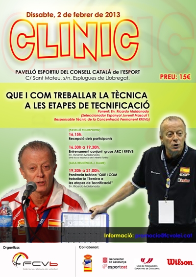 Clínic de Ricardo Maldonado i activitat conjunta ARC masculí i CyL Palencia 2014