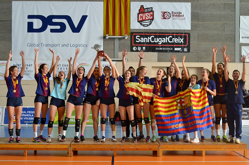 El CVB Barça campió de la Superlliga Junior femenina