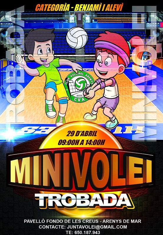 El Club Volei Arenys organitza una trobada de minivolei