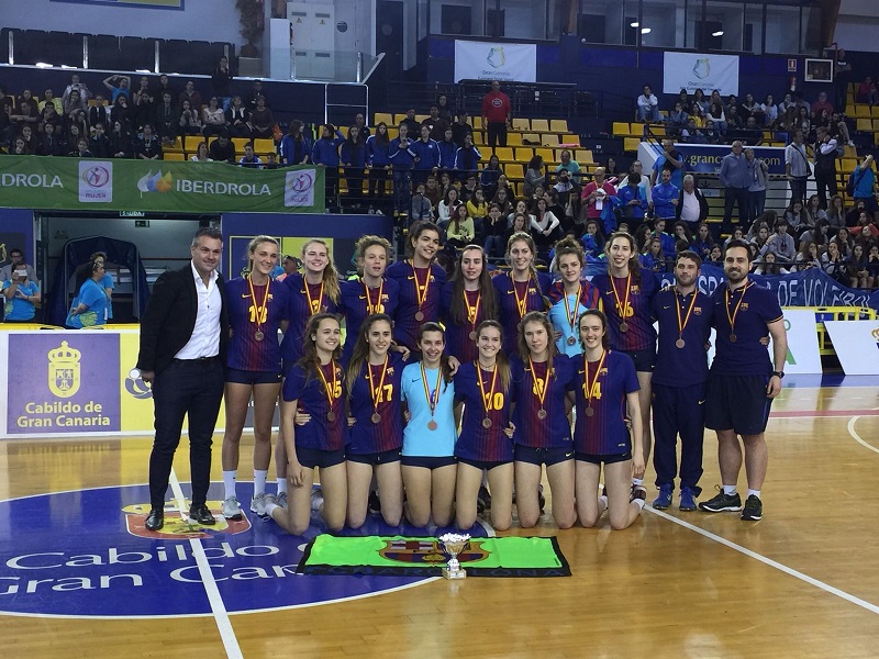 El CVB Barça millor equip català al Campionat d’Espanya juvenil femení