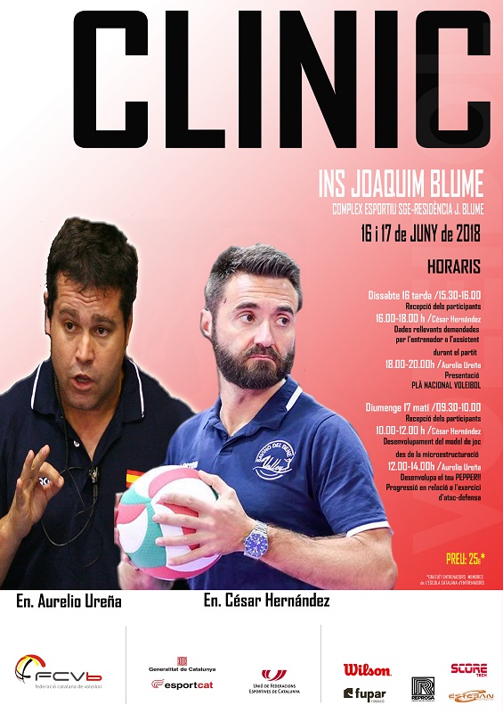 Aurelio Ureña i César Hernández tanquen el cicle de clínics de la temporada 2017/2018