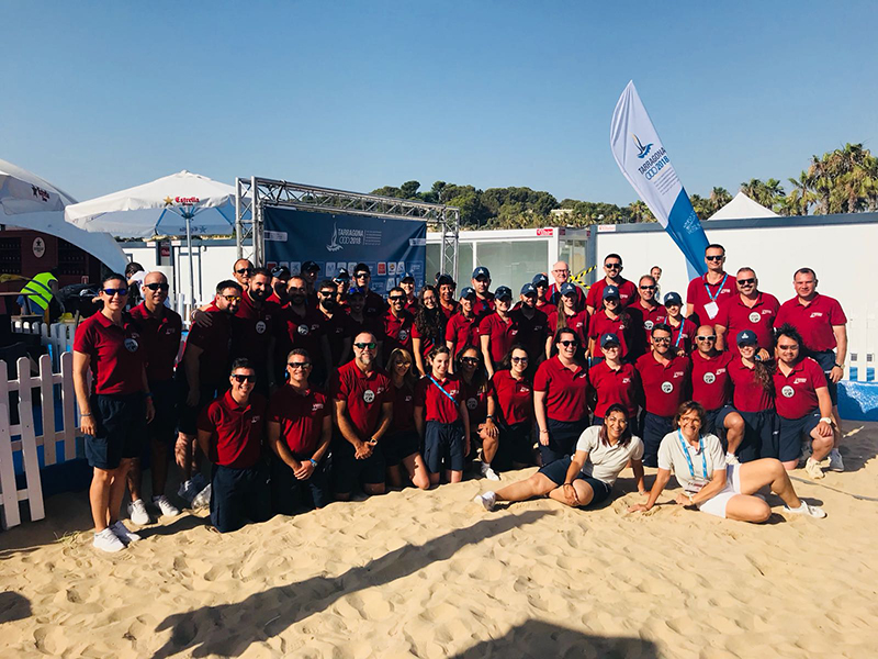 Gran paper dels àrbitres catalans de voleibol i vòlei platja als Jocs del MediterraniUn total de 16