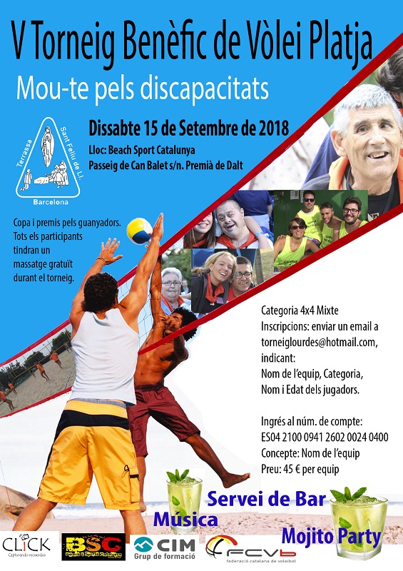 V Torneig benèfic de Vòlei Platja Hospitalitat de Lourdes