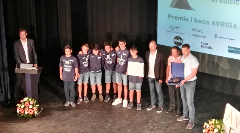 Doble celebració a l’EIC Sport Club amb la presentació del club i el premi a l’equip aleví masculí