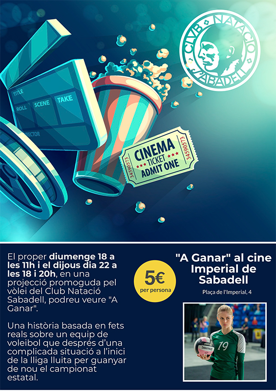 Sabadell i Abrera també projectaran la pel·lícula ‘A ganar’