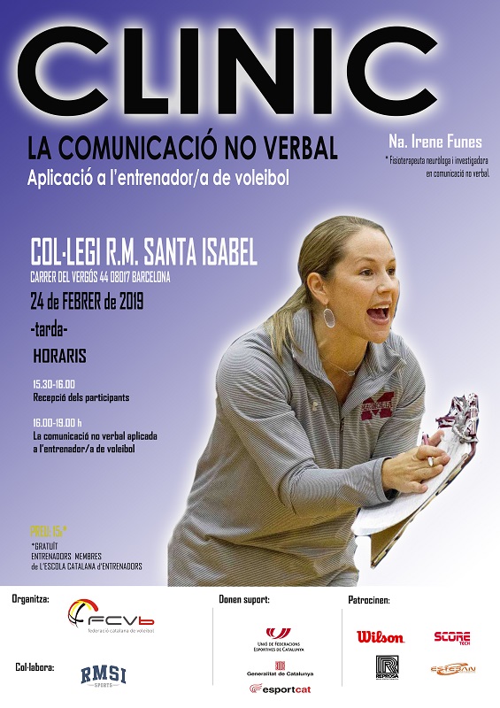 Irene Funes ens apropa a la ´Comunicació No Verbal´ en el 3r Clínic de la temporada