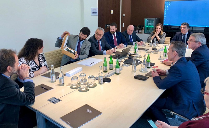 Maribel Zamora participa de la visita de la UFEC amb el president del COI