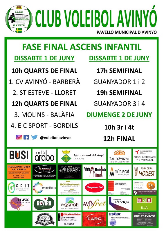 Avinyó acull la fase final de 2ª Divisió Infantil femenina d’ascens