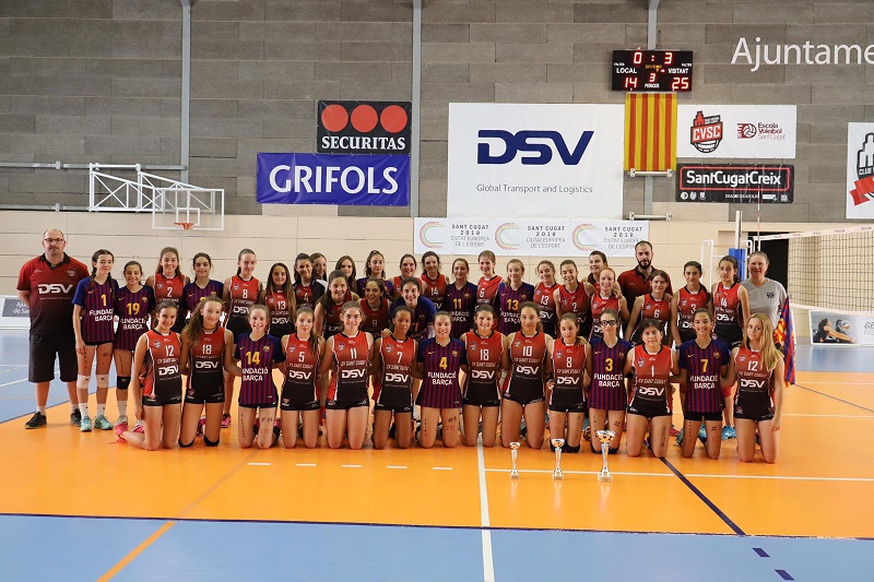 El Barça CVB Taronja és el Campió de Catalunya de Segona Divisió infantil