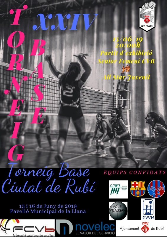 El CV Rubí celebra el 24è Torneig Base Ciutat de Rubí