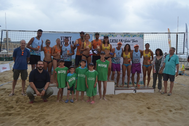 García – Biosca i Tovar-Zanotta campions a la sorra de Mataró