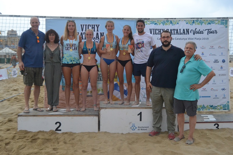 Mataró corona els Campions de Catalunya de Vòlei Platja de menors de clubs