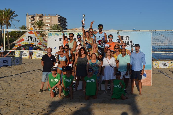 Bouza-Kliokmanaite y Rovira-Moreno, nous campions de Catalunya de Vòlei Platja