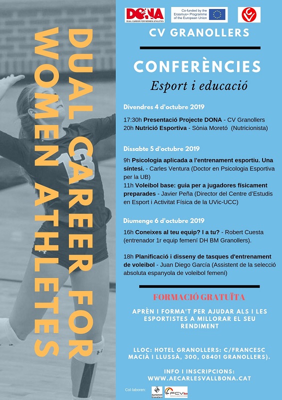 Jornades, conferències i partits a la presentació del projecte DONA a Granollers