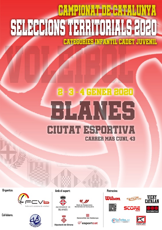 Blanes acollirà el sisè Campionat de Catalunya de Seleccions Territorials 2020