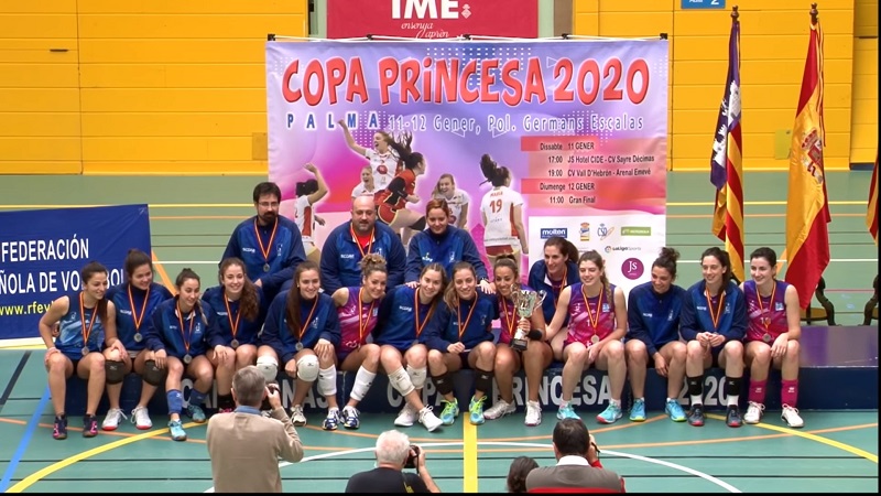 El CV Vall d’Hebron cau a la final de la Copa Princesa