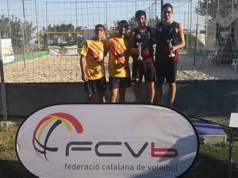 Primers campions cadets, sub-19 i sub-21 de clubs de vòlei platja