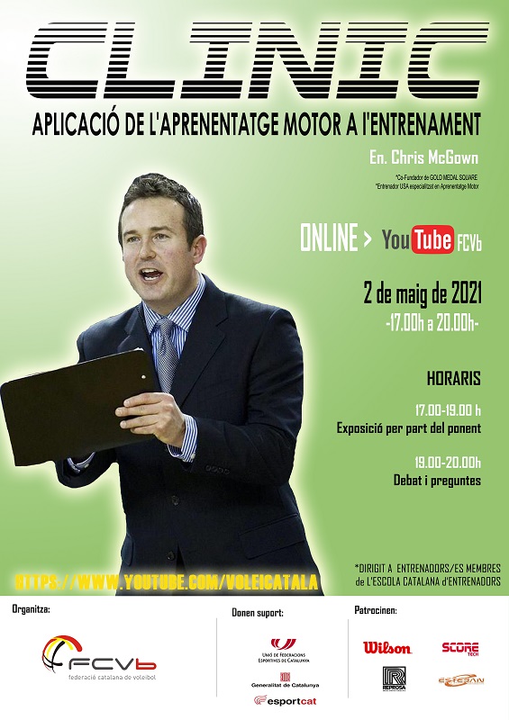 Chris McGown inicia els clínics per entrenadors del 2021