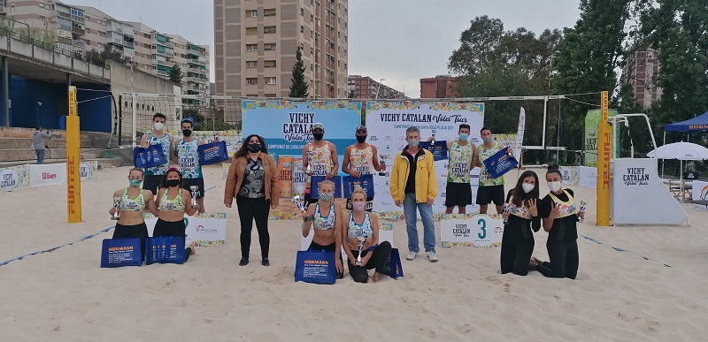 La igualtat marca les finals de la primera prova del Vichy Catalan Volei Tour