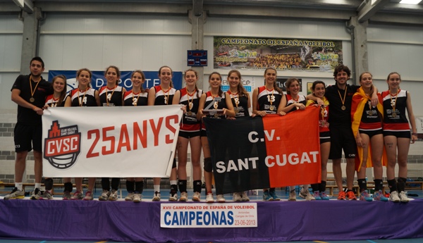 El CV Sant Cugat tanca el cercle triomfant a Astúries. Campiones de l’estatal cadet