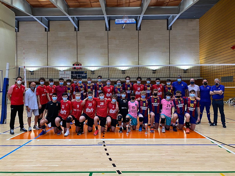 Barça Voleibol i Finques Tarraco SPSP representants juvenils al Campionat d’Espanya