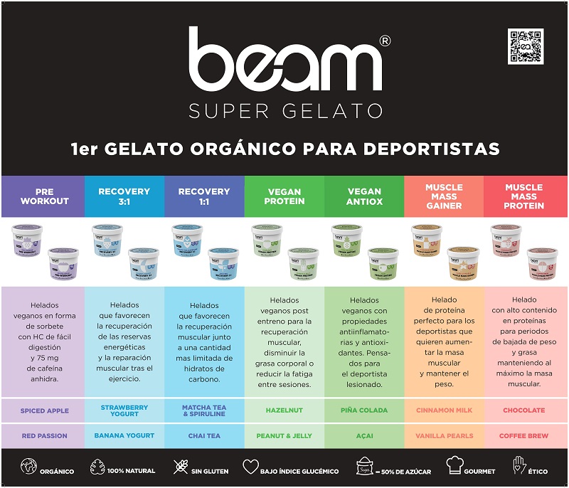 Beam Super Gelato, el gelat pels esportistes del Vichy Catalan Volei Tour