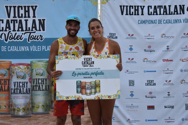 Florián - Bouza y Tovar - Hernández nous campions de Catalunya de Vòlei Platja 2021