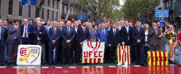 La Federació Catalana participa un nou any en la celebració de la Diada de Catalunya