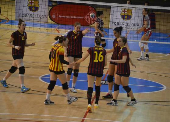 Gran victòria del CVB Barça per apropar-se als Play-offs pel títol a Superlliga-1