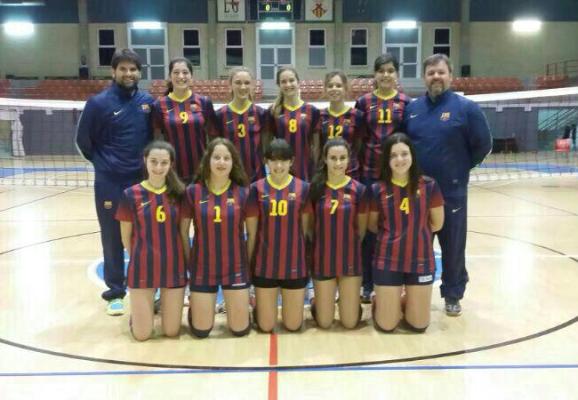 El CVB Barça, campió de Catalunya infantil femení