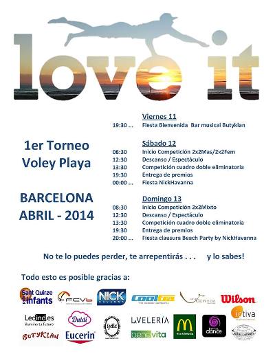 I Torneig Volei Platja LOVE IT a Barcelona