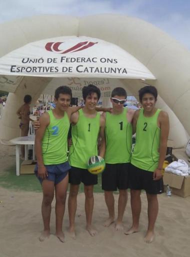 Lerma-Vallejo, del CE Eduvòlei Ametlla, campions de Catalunya cadets en Vòlei Platja