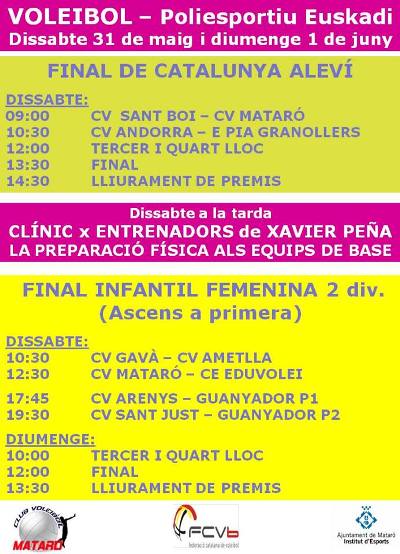 Mataró, epicentre dissabte del vòlei català aquest cap de setmana