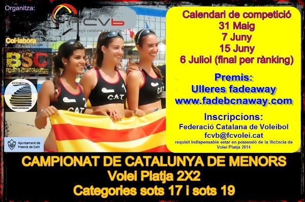 Cancel•lada la segona prova del Campionat de Catalunya 2x2 de menors