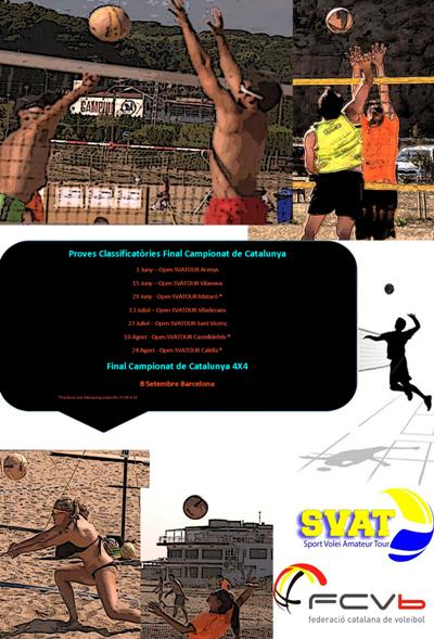 Campionat de Catalunya de Vòlei Platja 4x4 el 7 de Setembre a Barcelona