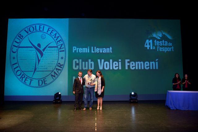 El Club Voleibol Lloret guardonat a la Festa de l’Esport local